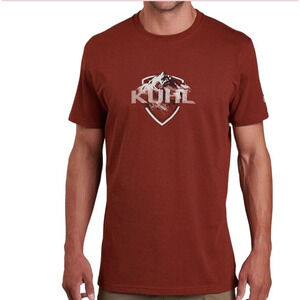 Kuhl Born in the Mountains Organic Cotton Brown Rust Men's Tshirt Wildfiber XXL